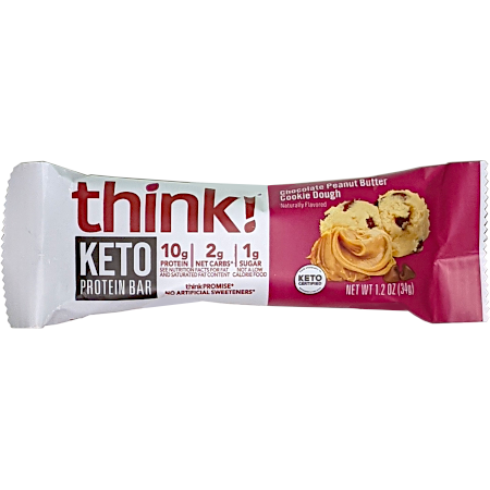 Keto Protein Bars - Chocolate Peanut Butter Cookie Dough